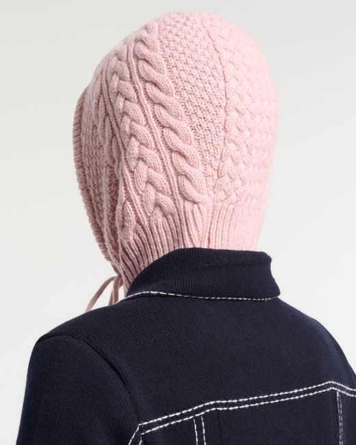 Barrie Pink Cashmere Balaclava