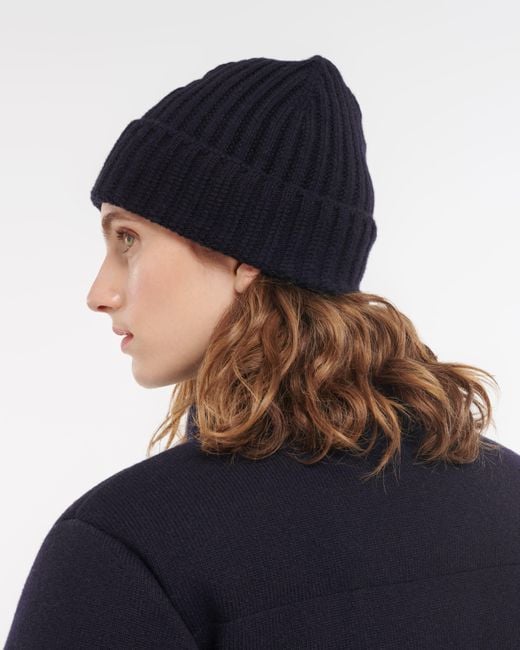 Barrie Blue Cashmere Beanie