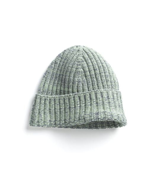 Barrie Green Mottled Cashmere Beanie