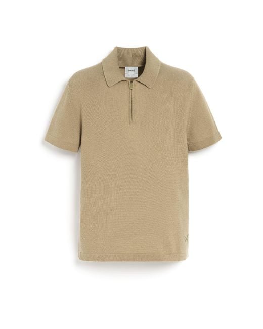 Barrie Natural B Label Cashmere Zip-neck Top for men