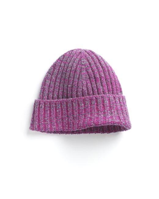 Barrie Purple Mottled Cashmere Beanie