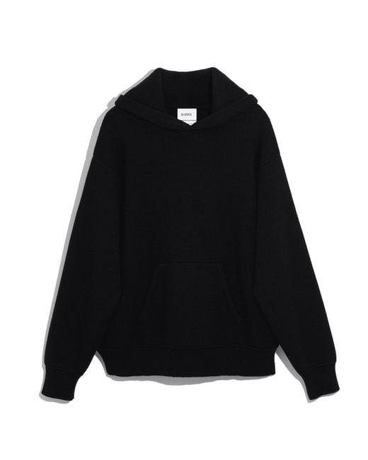 Barrie Black Sportswear Cashmere And Cotton Hoodie