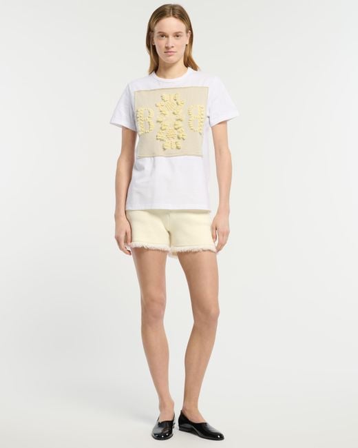 Barrie White T-shirt With Logo Cashmere Patch