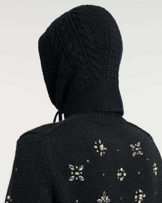 Barrie Black Cashmere Balaclava