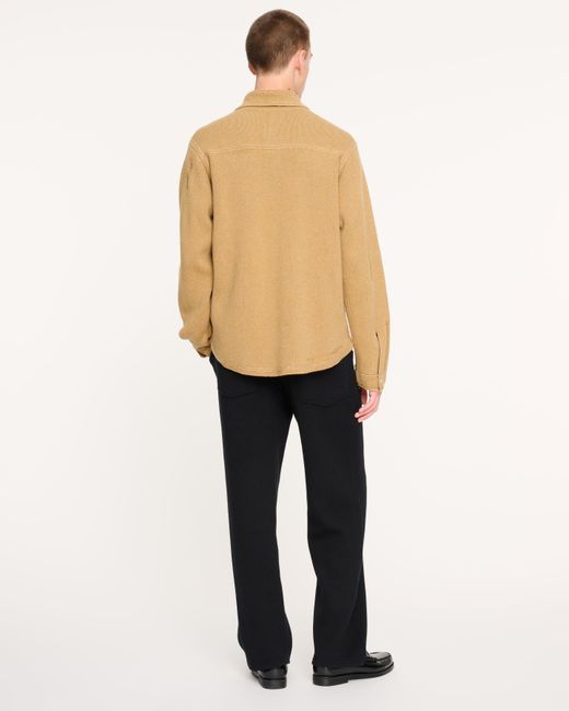 Barrie Natural Cashmere And Cotton Denim Overshirt for men