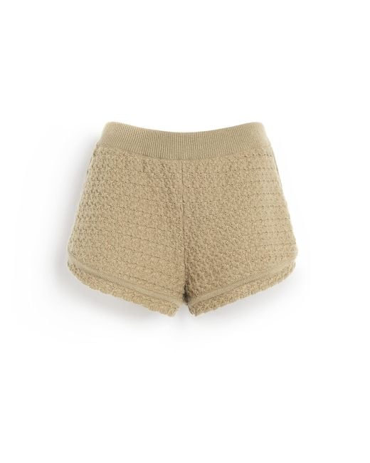 Barrie Natural Cashmere Tweed Shorts