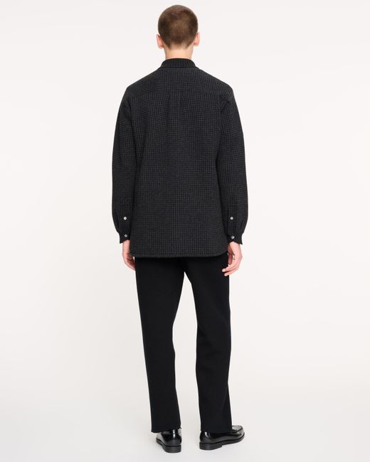 Barrie Black Cashmere And Cotton Shirt for men