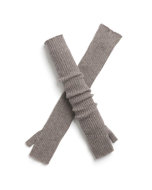 Barrie Gray Long Cashmere Fingerless Gloves