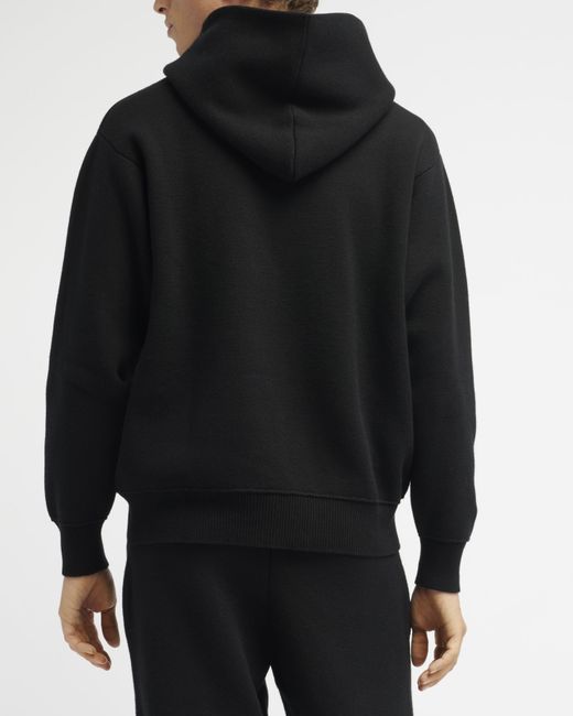 Barrie Black Sportswear Cashmere And Cotton Hoodie
