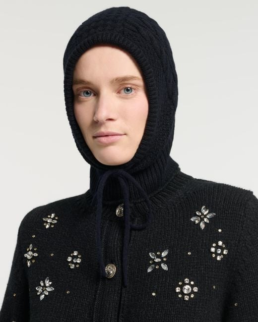 Barrie Black Cashmere Balaclava