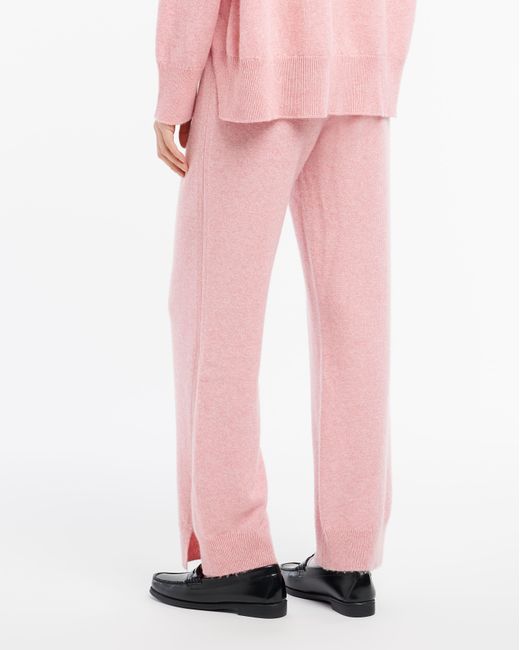 Barrie Pink Iconic Cashmere Trousers