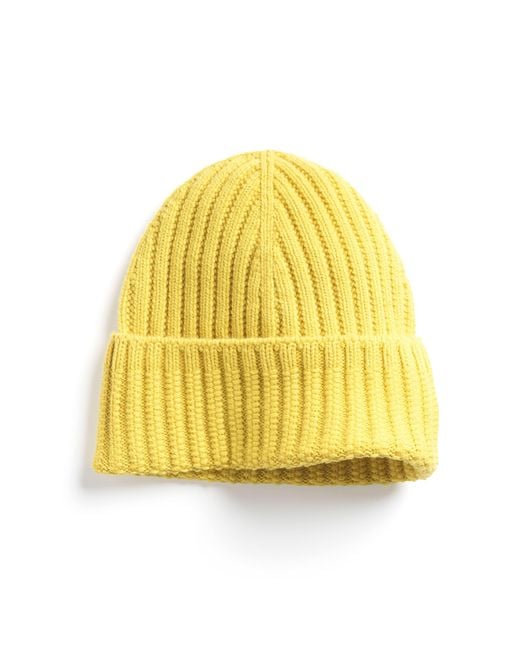 Barrie Yellow Cashmere Beanie