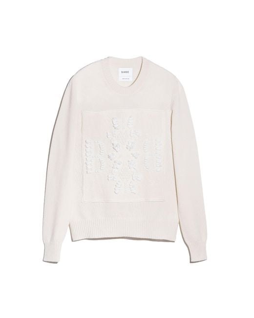 Barrie White 3d Cashmere Logo Round-neck Jumper
