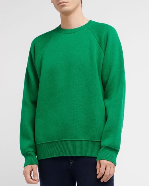 Barrie Green Sportswear Cashmere And Cotton Jumper