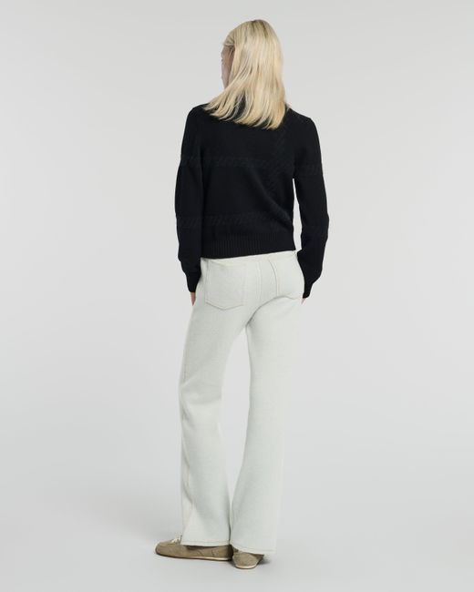 Barrie Blue Cashmere Cardigan With A Tartan Motif
