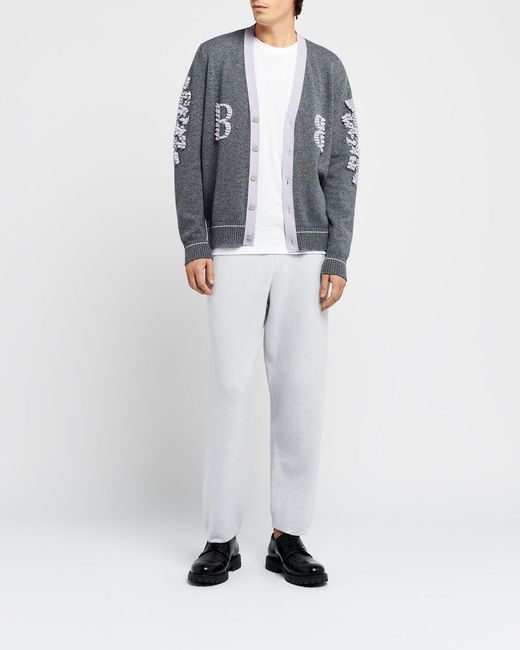 Barrie Gray 3d Logo V-neck Cashmere Cardigan for men