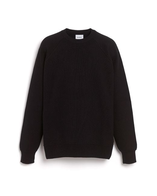 Barrie Black Round-neck Pullover for men