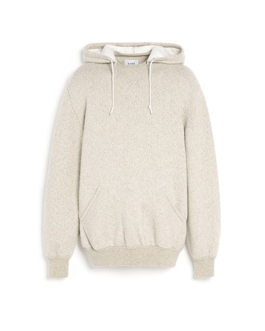 Barrie White Cashmere And Cotton Sportswear Hooded Sweatshirt for men