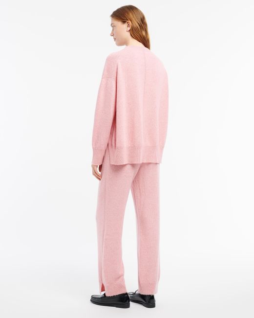 Barrie Pink Iconic Cashmere Trousers