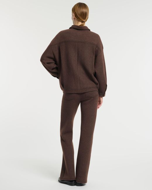 Barrie Brown Denim Oversized Cashmere And Cotton Jacket