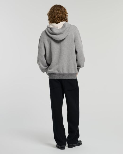 Barrie Gray Sportswear Hooded Jacket In Cashmere And Cotton for men