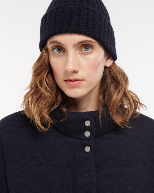 Barrie Blue Cashmere Beanie
