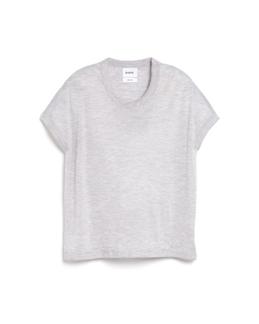 Barrie White Ultra-fine Cashmere Round-neck Top