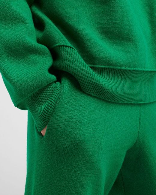 Barrie Green Sportswear Cashmere And Cotton joggers