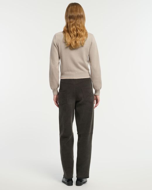Barrie Natural Cotton And Cashmere Cardigan With Jewelled Buttons