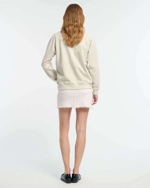 Barrie Natural Sweatshirt With Logo Cashmere Patch