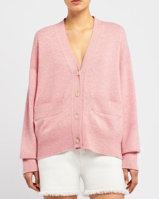 Barrie Pink Iconic Cashmere Cardigan