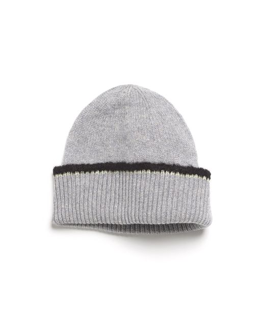 Barrie Gray Shearling-effect Cashmere Beanie