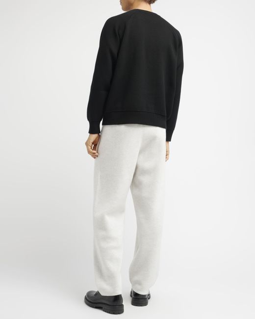 Barrie Black Round-neck Pullover for men
