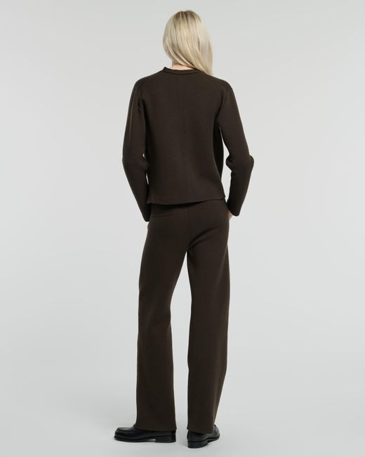 Barrie Black V-neck Cardigan In Cashmere And Wool