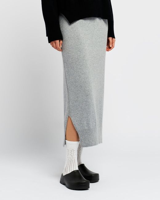 Barrie Gray Iconic Cashmere Skirt