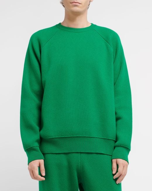 Barrie Green Sportswear Cashmere And Cotton joggers