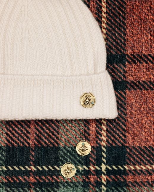 Barrie Yellow Cashmere Beanie