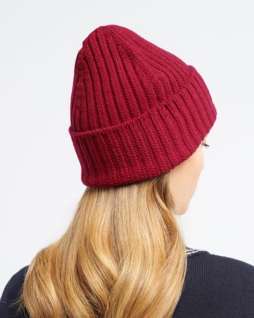 Barrie Red Cashmere Beanie
