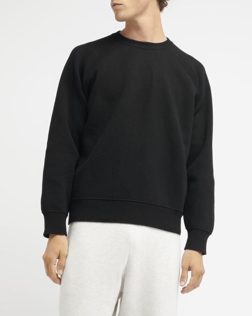 Barrie Black Round-neck Pullover for men