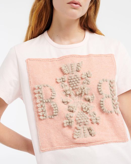 Barrie White T-shirt With Logo Cashmere Patch