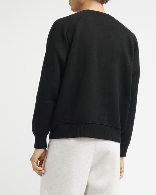 Barrie Black Round-neck Pullover for men