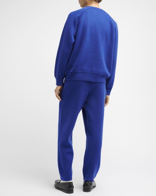 Barrie Blue Sportswear Cashmere And Cotton joggers