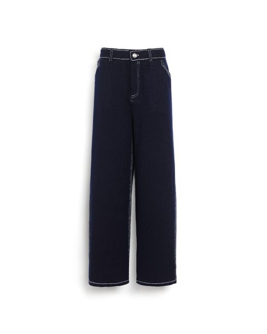 Barrie Blue Pantalon Denim Flair En Cachemire Et Coton for men