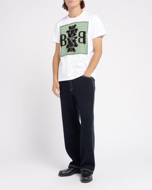 Barrie Green T-shirt With Logo Cashmere Patch