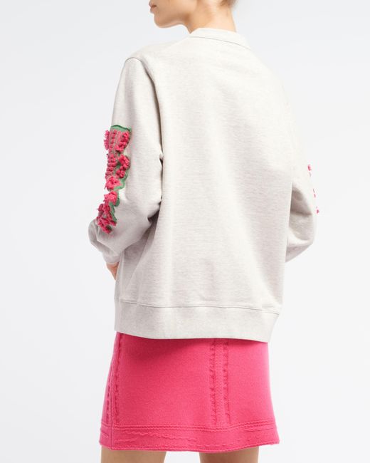 Barrie Gray Cardigan In Cotton With A Cashmere B Logo