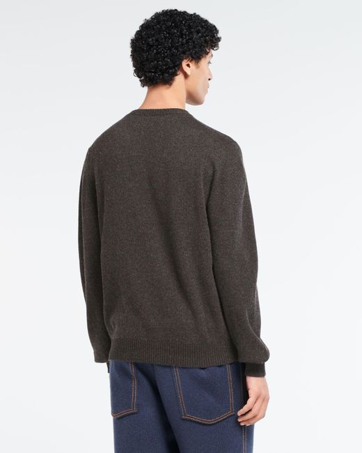 Barrie Gray 3d Cashmere Logo Round-neck Jumper for men