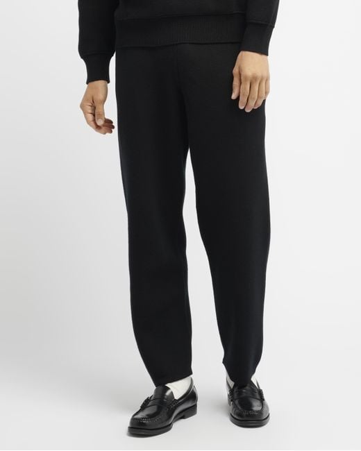 Barrie Black Sportswear Cashmere And Cotton joggers