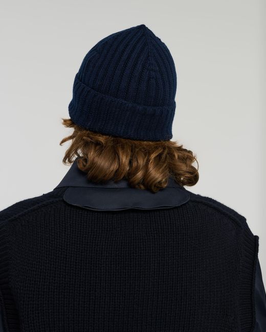 Barrie Blue Cashmere Beanie