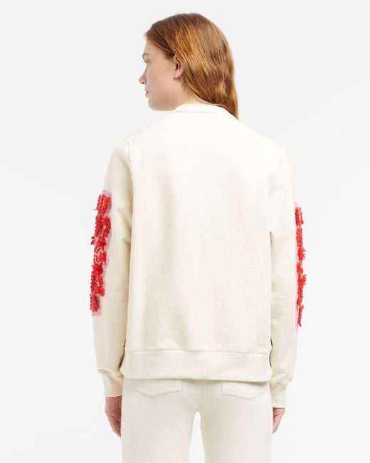Barrie Red Cardigan In Cotton With A Cashmere B Logo