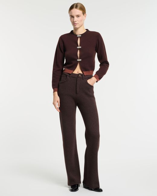 Barrie Brown Cashmere Cardigan With Jewelled Details